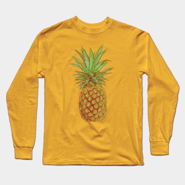 a pineapple Long Sleeve T-Shirt by LUUL